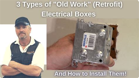 how to install a rework electrical box|old work electrical outlet boxes.